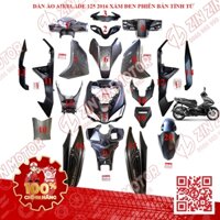 Dàn Áo AB 2016, Dàn Áo Xe Air Blade 125 2016 Xám Đen Phiên Bản Sơn Từ Tính Chính Hãng Honda - ZZM