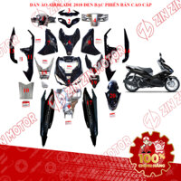 Dàn Áo AB 2018, Dàn Áo Xe Air Blade 125 2018 Đen Bạc Phiên Bản Cao Cấp Chính Hãng - ZZM