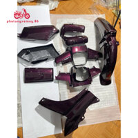 Dàn áo bộ nhựa xe dream thái 9 chi tiết, màu nho tím nhựa nguyên sinh ABS