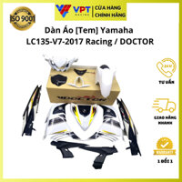 Dàn Áo (Bộ Ốp) Exciter Ex135-2011-2017, LC135-V7 Có Tem Sẵn Chính Hãng Doctor 55D(V7).017-DR-RC-WHITE