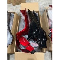 DÀN ÁO - BỘ VỎ NHỰA, Áo Xe Wave Anpha, Wave ZX, Wave 2 BÓNG MÀU ĐỎ KEN SƯỜN ĐEN LẮP ĐẶT BAO KHÍT