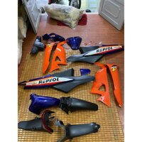 Dàn áo dành cho Honda Wave ARsS 100 loại 1 màu Repsol - Dàn áo, tem, chóa,ốc