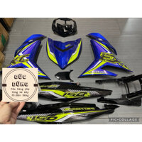 Dàn áo Exciter 150 xanh đen 2017