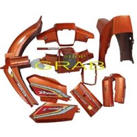 Dàn áo Màu Cam cho xe Dream II HONDA [ CÓ TẶNG TEM] Bộ ốc ráp dàn áo Dream II