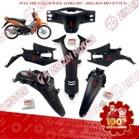Dàn Áo Nhựa Nhám Wave Alpha 2017 2018 2019 2020 (Có Công Tắc Tắt Đèn) Chính Hãng - ZZM