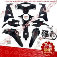 Dàn Áo Nhựa Nhám Wave Alpha 2024 Phiên Bản Tiêu Chuẩn (8 Món - Loại Không Có Công Tắc Tắt Đèn Pha) Chính Hãng - ZZM