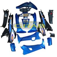 Dàn áo nhựa xe Wave Thái - Wave A cũ đời 1997 - 2006 Màu Xanh Dương Sườn Đen siêu đẹp