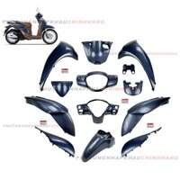 Dàn áo Sh Mode 125 2018 2019 2020 màu Xanh Lam bản Thời Trang (13 món), Bộ nhựa màu xe Sh Mode 2 val 2013 2015 2017