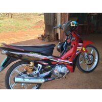 Dàn Áo Sirius màu Đỏ Candy đen tặng kèm choá đèn đèn lái ốc và tem như hình xe 😍