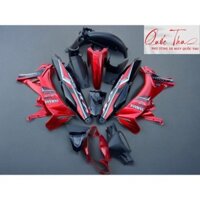 Dàn áo sirius màu đỏ kendy ( nạ và sườn màu đen) hàng 1/2, ốp đầu si hello.