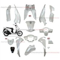 Dàn áo Vision 110 2021 2022 màu Trắng, Bộ vỏ nhựa màu vision 110 k2c 2023 2024