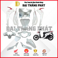 Dàn áo Vision 110cc K44 (2018) Màu Trắng đen NHB35 lắp chung (2014-2015-2016-2017-2018-2019-2020) chính hãng Honda
