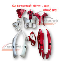 DÀN ÁO VISION ĐỜI ĐẦU 2011,2012,2013 FULL BỘ 11 MÓN NHỰA MÀU NHƯ HÌNH ZIN HÃNG