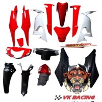 Dàn áo wave a màu đỏ tươi - tặng tem 3 lớp