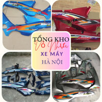 Dàn Áo Wave Nhỏ Cao Cấp 2000-2005 - Bộ Vỏ Xe Wave Alpha Kèm Tem 3 Lớp - Dàn Áo Wave Alpha Độ Khít Cao Nhớt Bạc Đun Ngọc