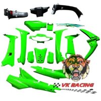 Dàn áo wave nhỏ - wave alpha màu xanh chuối - tặng tem 3 lớp