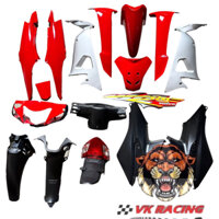 Dàn áo wave rs đỏ tươi - tặng tem