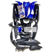 Dàn áo wave RSX100 màu xanh dương đen - tặng team 3 lớp