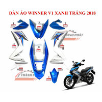 Dàn Áo Winner V1 Xanh Trắng Đời 2018 Zin hãng Honda (Bán lẻ từng món)