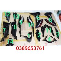 Dàn áo Winner X Đen bóng 2021 chính hãng Honda