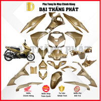 Dàn áo xe Air Blade 125cc (2015-2016) K66 màu Vàng Đen magnet YR224 chính hãng Honda