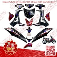 Dàn Áo Xe Future 125 Mập , Xe Future Fi 125 2016 2017 Đen Đỏ Xám Chính Hãng - ZZM