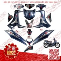 Dàn Áo Xe Future 125 Mập , Xe Future Fi 125 2016 2017 Xanh Xám Chính Hãng - ZZM