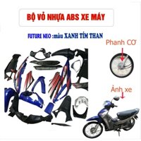 Dàn áo xe Future Neo PHANH CƠ màu Xanh Tím , nhựa ABS nguyên sinh với 3 lớp sơn trên bề mặt chống trôi màu hiệu quả