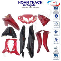 Dàn Áo Xe máy Sirius Đĩa Đỏ Đô nhựa đài loan, SP009223( Trước Đỏ Đô Sau Đen ) ABC ONE