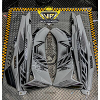 Dàn áo xe Sirius 50/110cc Full Trắng Nhựa ABS cao cấp Tặng Tem PVC 3 Lớp Y Mẫu