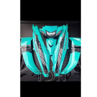 Dàn áo xe Sirius 50/110cc màu xanh lục bảo Nhựa ABS cao cấp Tặng Tem PVC 3 lớp