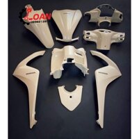 DÀN ÁO XE VISION MÀU VÀNG NHẠT FULL NHỰA MÀU 12 MÓN LUÔN TEM HÀNG ZIN CHÍNH HÃNG HONDA