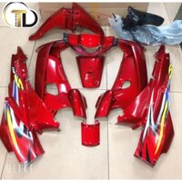 Dàn áo xe wave alpha mầu đỏ candy