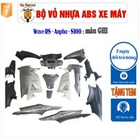 Dàn áo xe Wave RS - wave alpha - wave s100, nhựa ABS nguyên sinh màu GHI_SPP663(8331)