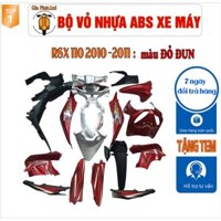 Dàn áo xe WAVE RSX 110 nhựa nguyên sinh ABS cao cấp màu ĐỎ ĐUN năm 2010-2011 - SPP547(817)