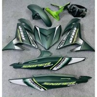 Dàn áo,vỏ nhựa Exciter 150, 9 món nhựa màu luôn tem  in thiết kế chưa dán