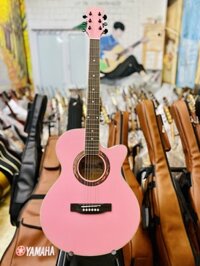 Đàn Cate Guitar Acoustic QM-602 Hồng Phấn