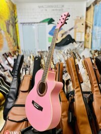 Đàn Cate Guitar Acoustic QM-602 Hồng Phấn