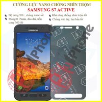 Dán chống nhìn trộm  dành cho Samsung S7 Active - Dán cường lực dẻo nano 9H