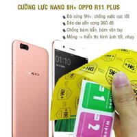 Dán cường lực dẻo nano 9H dành cho  Oppo R11 Plus