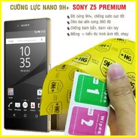 Dán cường lực dẻo nano mặt trước sau Sony Z5 Premium - Mặt sau Z5 Premium