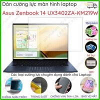 Dán cường lực laptop Asus Zenbook 14 UX3402ZA - KM219W nnao trong suốt, nhám chống vân tay, bảo vệ mắt