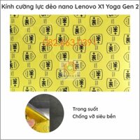 Dán cường lực laptop Lenovo X1 Yoga Gen 2, Yoga Gen 3 dẻo nano siêu bền