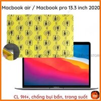Dán cường lực Macbook pro / air 2020 (macbook air m1) 13’3 inch dẻo nano chống bể, chuẩn cường lực 9H+