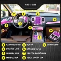 Dán decal chống xước nội thất xe VOLVO XC90 2017-2023 PPF trong suốt miếng phim TPU bảo vệ nội thất che mờ vết xước màn giải trí hộp số ô tô cao cấp