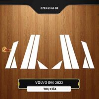 Dán decal chống xước trụ cửa xe VOLVO S90 2022-2023 film PPF trong suốt miếng phim TPU bảo vệ che mờ vết xước ngoại thất ô tô cao cấp