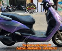 Dán decal đổi màu xám xi măng ánh tím cho xe Lead