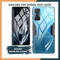 Dán dẻo PPF redmi k50 gaming trong suốt hoặc nhám chống bám vân tay bảo vệ điện thoại mua 1 tặng 1 huỳnh tân store