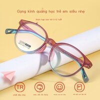 Đan Dương Kính 8210S Bé Gái Và Trai Retro Nhựa Tròn Gọng Thép Học Sinh Cận Thị Trẻ Em