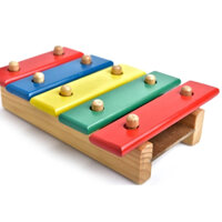 Đàn gõ âm thanh, đàn 5 thanh, xylophone 5 phím gỗ dễ thương cho bé chơi âm nhạc